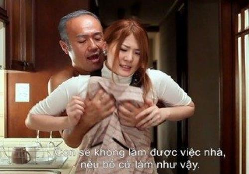 Con dâu ngoan bị bố chồng giữ lại địt liên tục